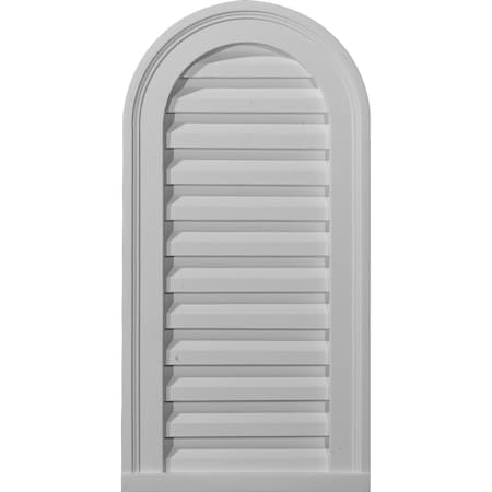 Ekena Millwork Cathedral Urethane Gable Vent Louver, Functional, 22"W x 24"H GVCA22X24F